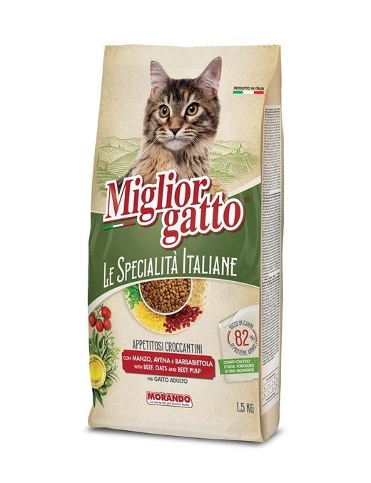 MIGLIOR GATTO SPECIALITa' ITALIANE CROCCANTINI 1,5kg MANZ