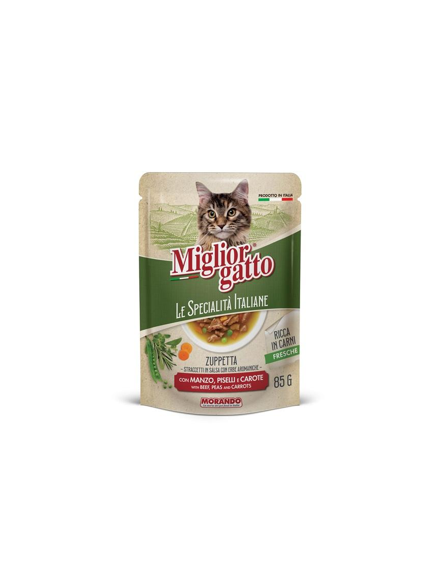 MIGLIOR GATTO SPECIALITa' ITALIANE STRACCETTI 85gr MANZ