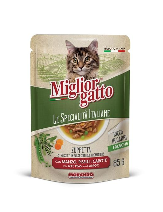 MIGLIOR GATTO SPECIALITa' ITALIANE STRACCETTI 85gr MANZ