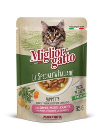 MIGLIOR GATTO SPECIALITa' ITALIANE STRACCETTI 85gr SUIN