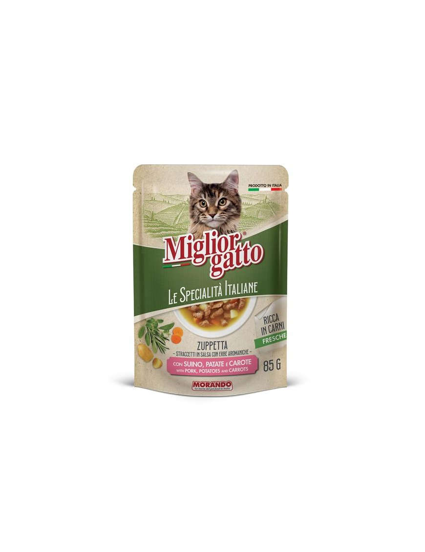 MIGLIOR GATTO SPECIALITa' ITALIANE STRACCETTI 85gr SUIN