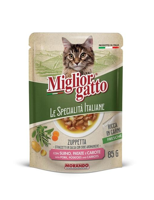 MIGLIOR GATTO SPECIALITa' ITALIANE STRACCETTI 85gr SUIN
