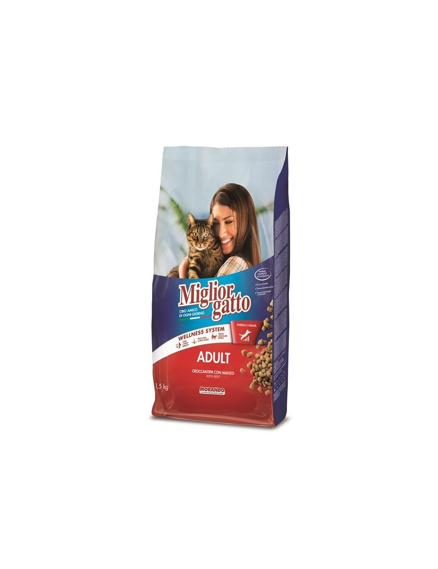 MIGLIOR GATTO CROCCHETTE ADULT MANZO 1,5kg
