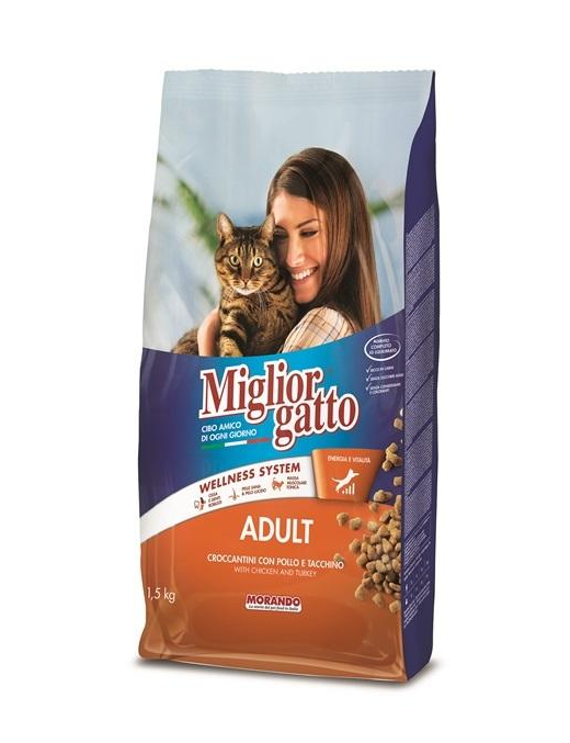 MIGLIOR GATTO CROCCHETTE ADULT POLLO 1,5kg