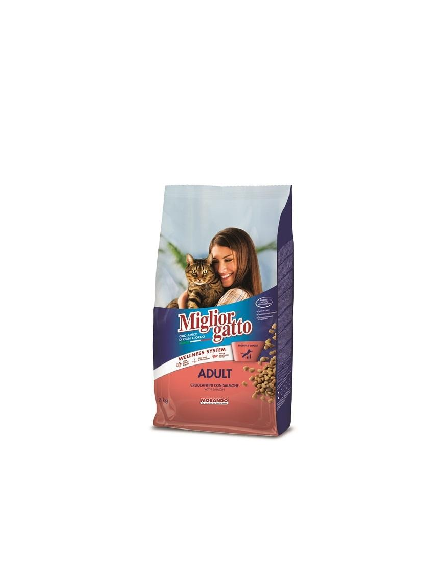 MIGLIOR GATTO CROCCHETTE ADULT SALMONE 2kg