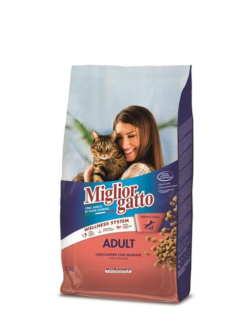MIGLIOR GATTO CROCCHETTE ADULT SALMONE 2kg