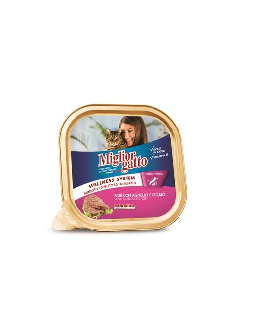 MIGLIOR GATTO VASCHETTA AGNELLO+FEGATO 100gr
