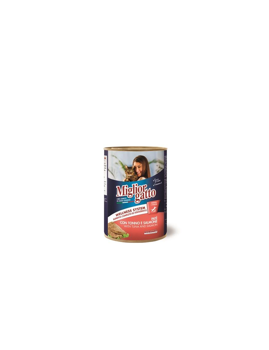 MIGLIOR GATTO PAT 400gr TONNO+SALMONE