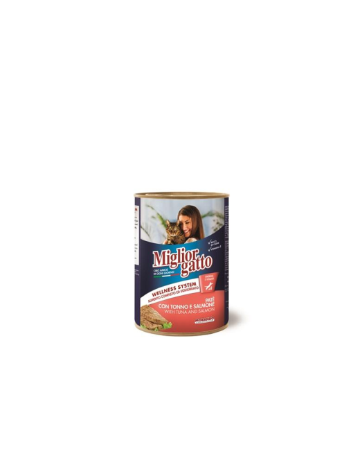 MIGLIOR GATTO PAT 400gr TONNO+SALMONE