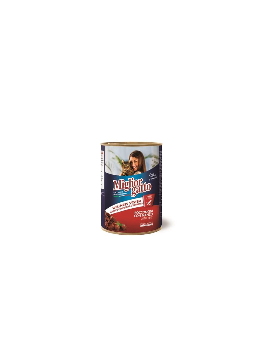 MIGLIOR GATTO BOCCONCINI 405g MANZO