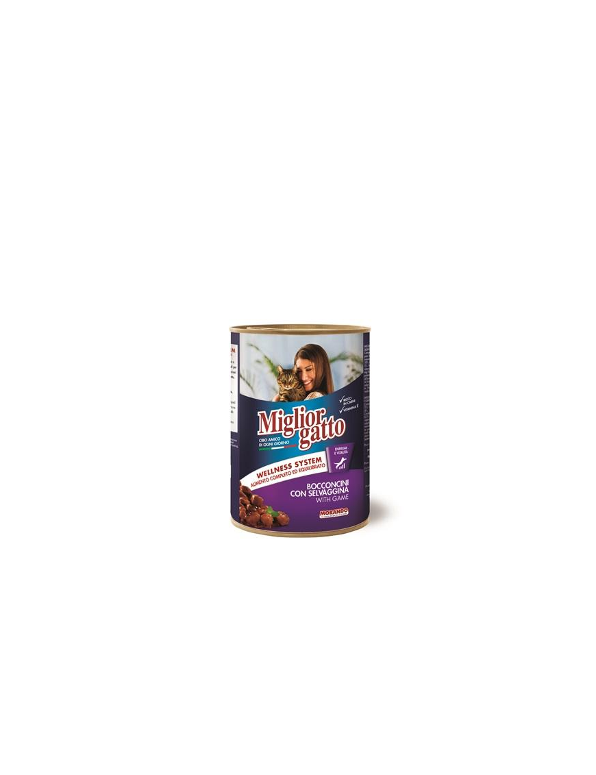 MIGLIOR GATTO BOCCONCINI 405g SELVAGGINA