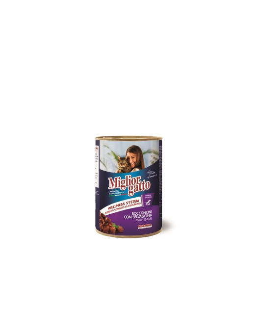 MIGLIOR GATTO BOCCONCINI 405g SELVAGGINA