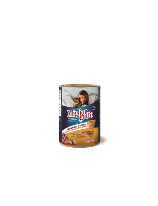 MIGLIOR GATTO BOCCONCINI 405g POLLO/TACCHINO
