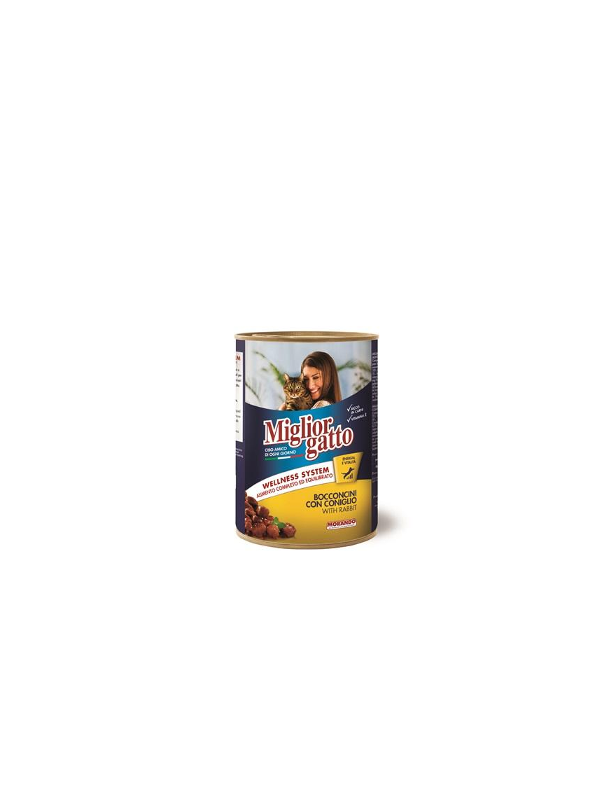 MIGLIOR GATTO BOCCONCINI 405g CONIGLIO