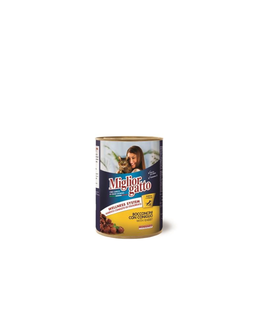 MIGLIOR GATTO BOCCONCINI 405g CONIGLIO