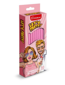 CANNUCCE CARTA ROSA 50pezzi
