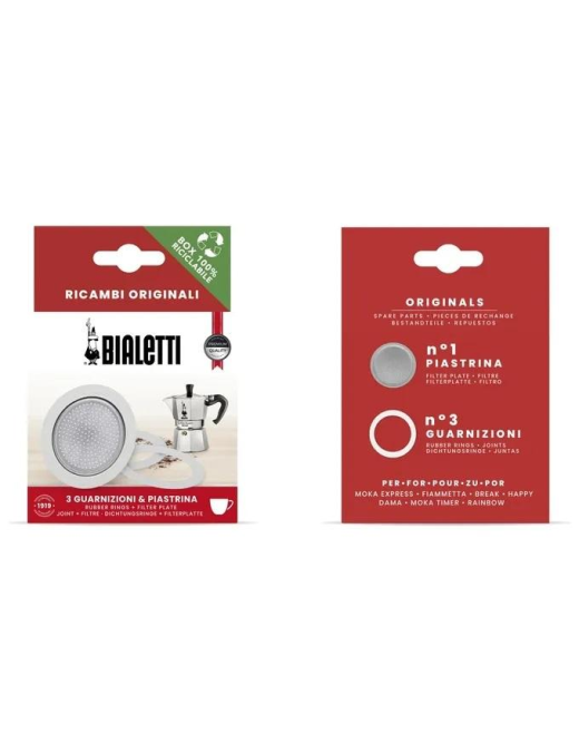 BIALETTI GASKETS+PLATE 1 CUP