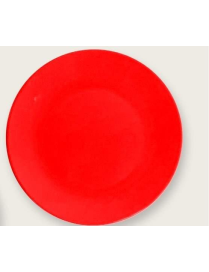 SOLID COLOR RED FRUIT PLATE 20 CENTIMETERS