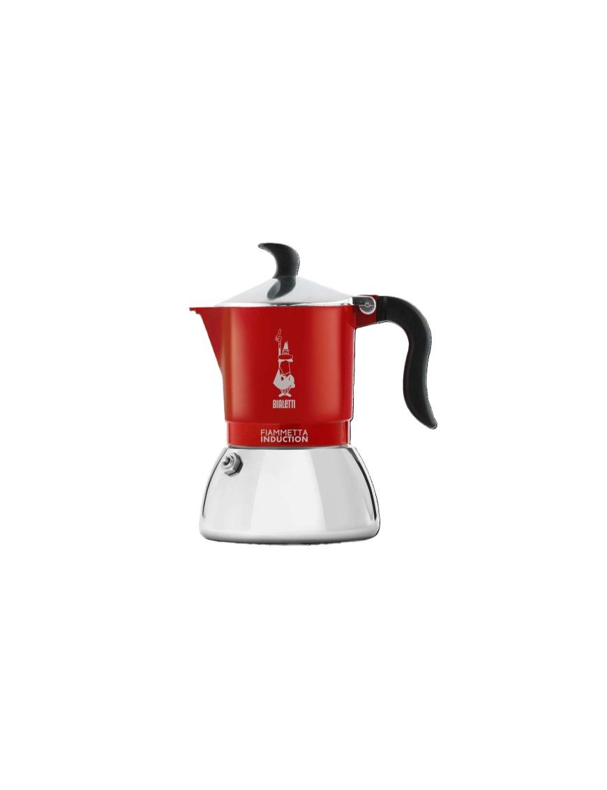 FIAMMETTA RED COFFEE POT 2 cups INDUCTION
