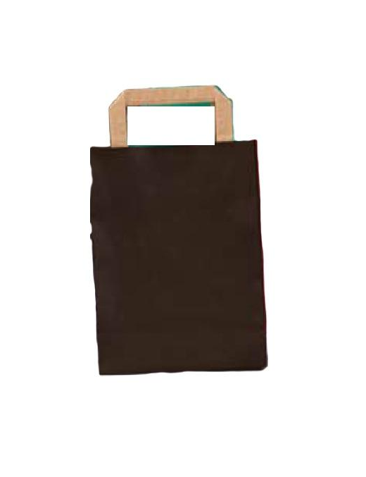 SHOPPER  COLOR MARRONE 32+17x45 90gr
