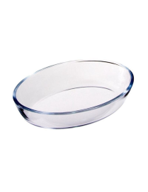 PIROFILA OVALE IN VETRO ALORNO  20x13,5cm
