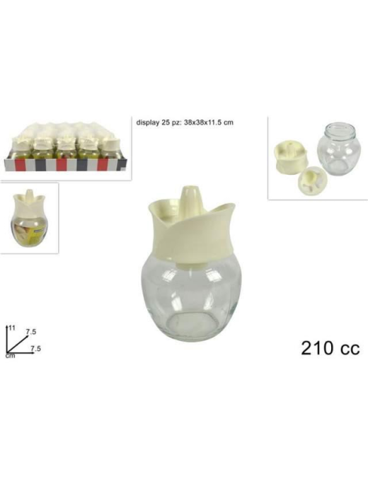 GLASS SUGAR DISPENSER