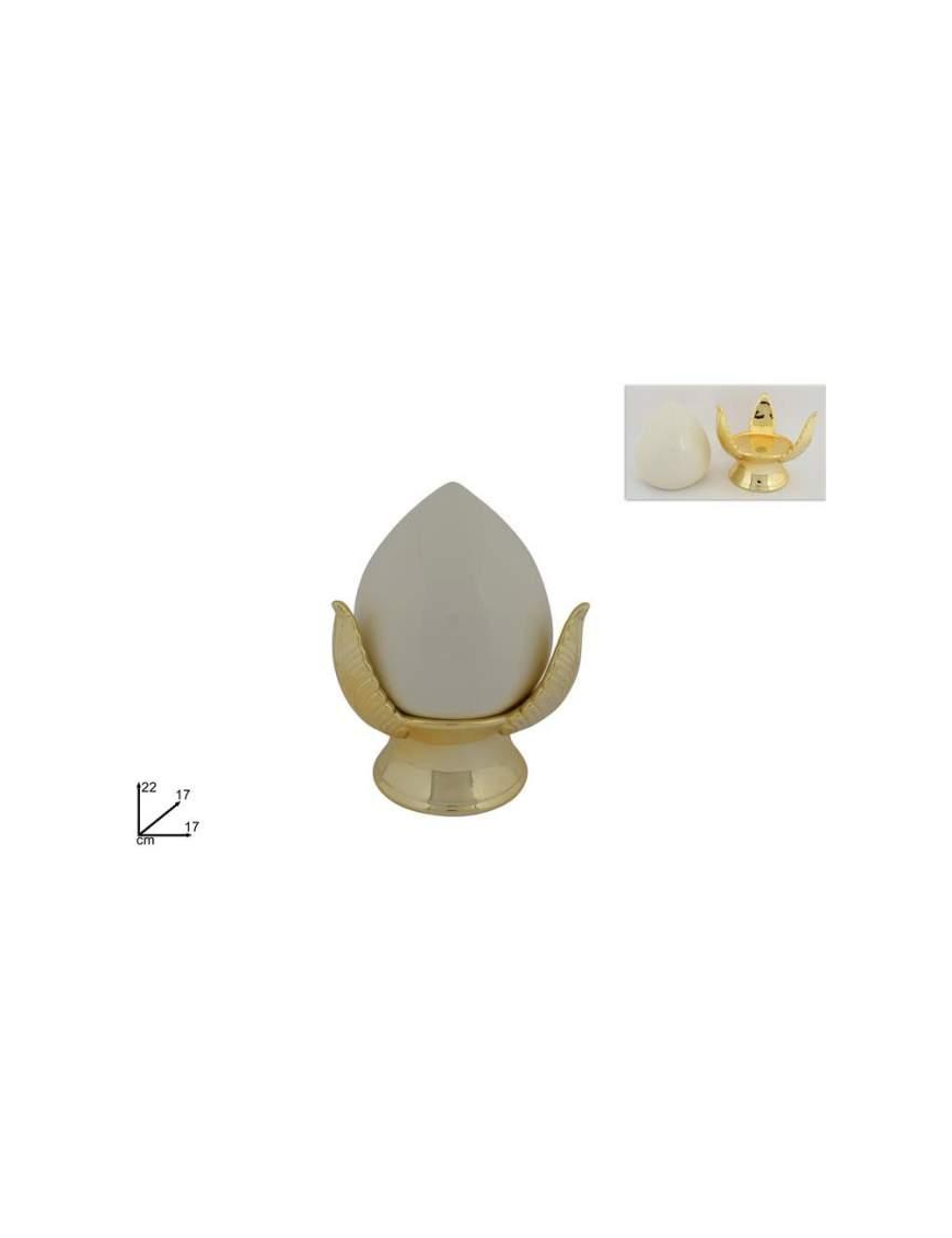 PUMO BIANCO BASE ORO 22cm CA013289 $$