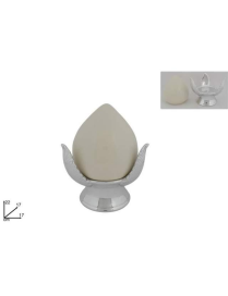 PUMO BIANCO BASE ARGENTO 22cm CA01328$$