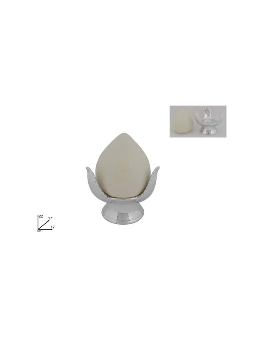 PUMO BIANCO BASE ARGENTO 22cm CA01328$$