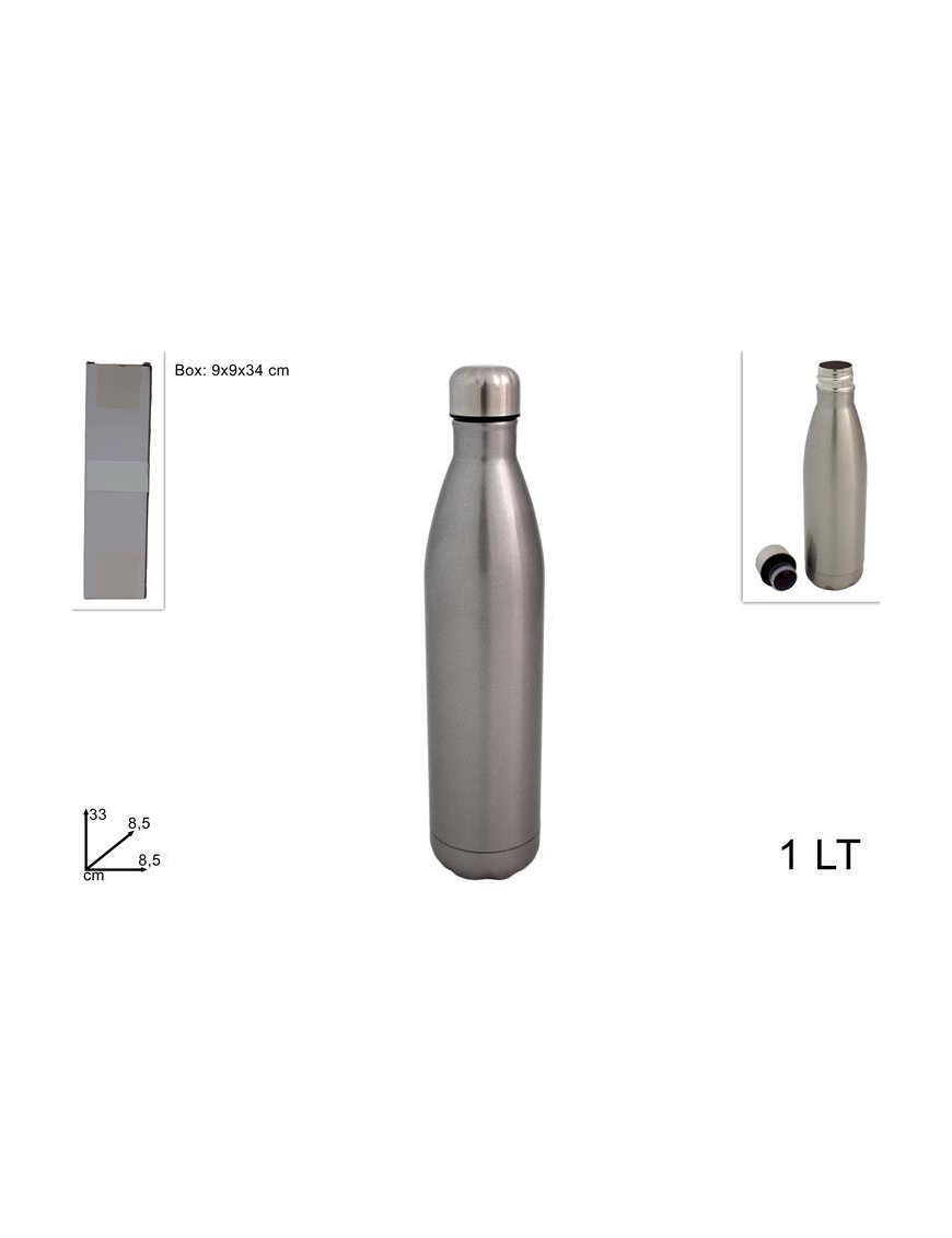 BOTTIGLIA TERMICA SILVER 1000 MILLILITRI