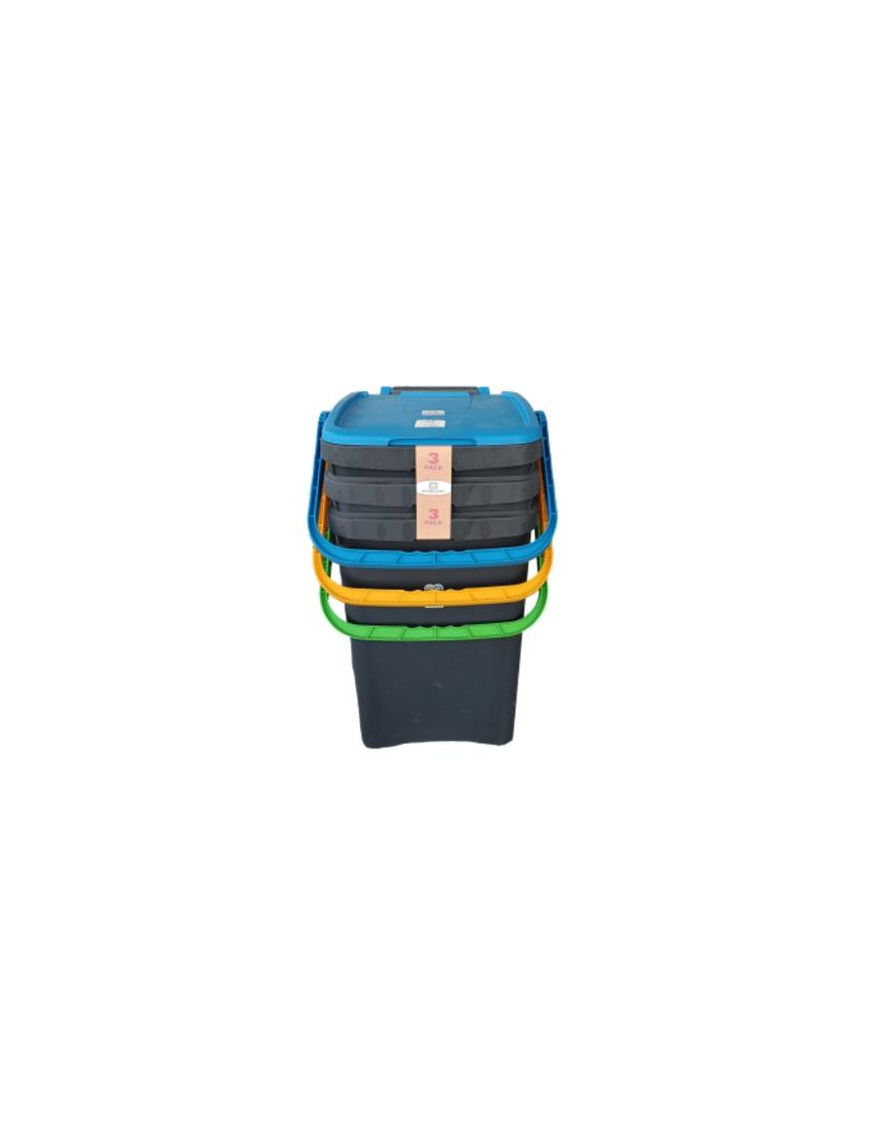 ECOPLUS WASTE BIN 50 LITERS 3 PIECES