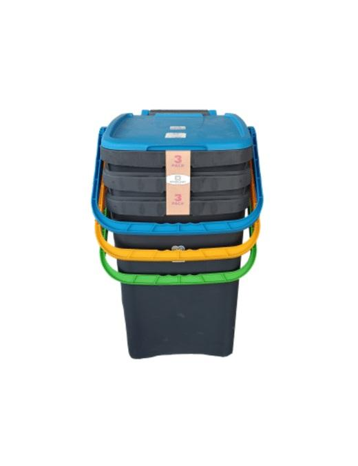 ECOPLUS WASTE BIN 50 LITERS 3 PIECES