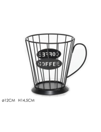 METAL MUG CAPSULE HOLDER 12x14 CENTIMETERS