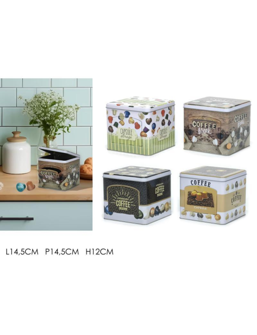 TIN CAPSULE HOLDER 14x12 CENTIMETERS