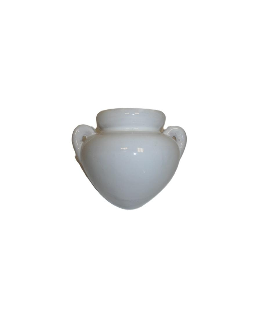 WHITE CLOSED WALL PLANTER 25 CENTIMETERS