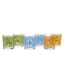 BICCHIERI DA ACQUA 6pezzi COLORATI