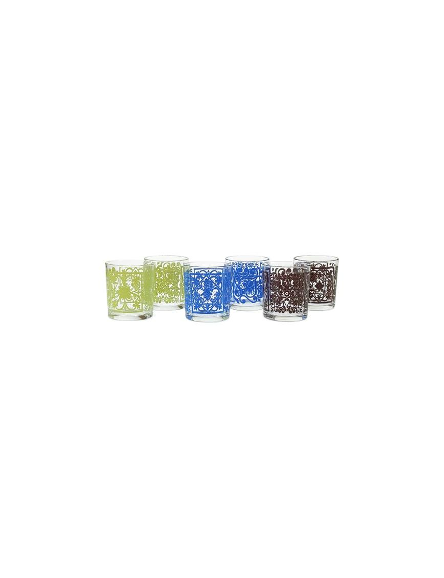 BICCHIERI DA ACQUA 6pezzi COLORATI
