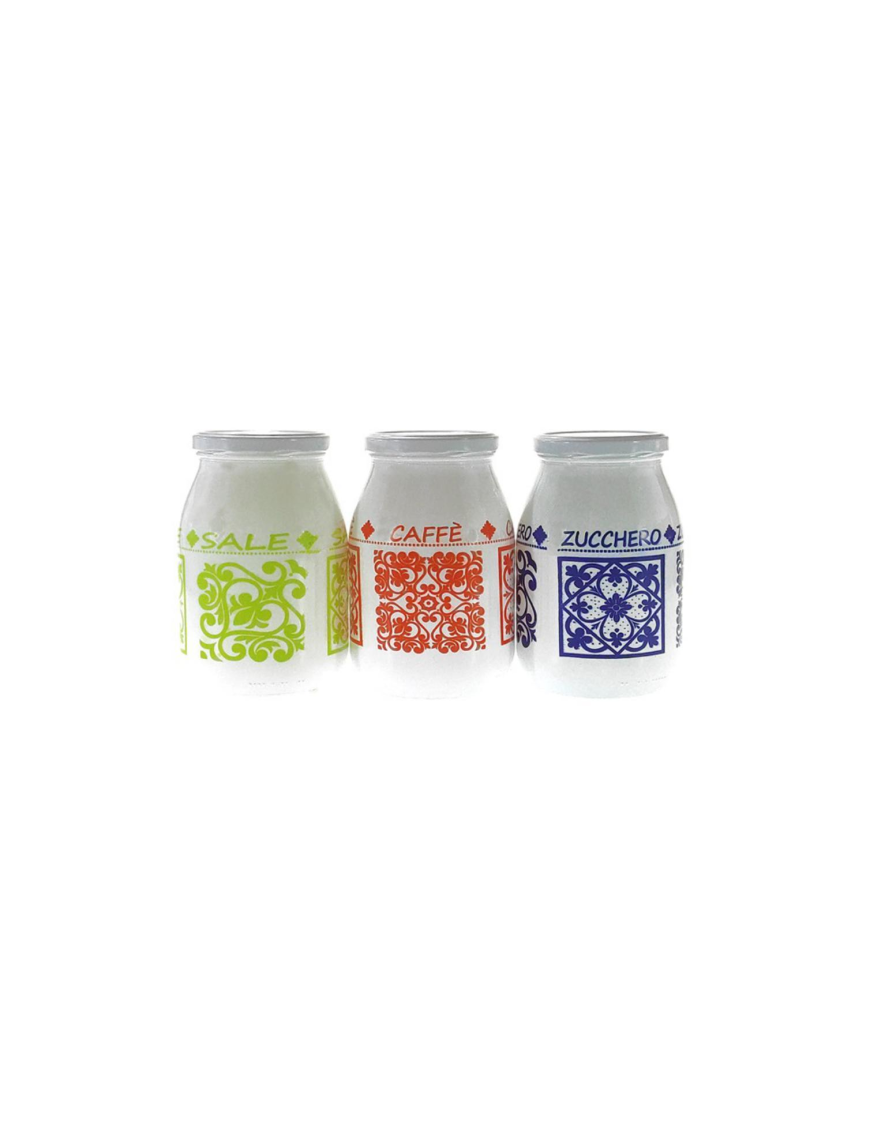 JARS 3 pieces SUGAR COFFEE SALT