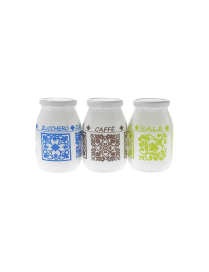 JARS 3 pieces SUGAR COFFEE SALT