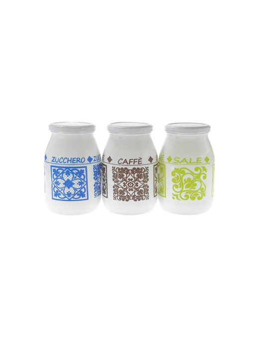 JARS 3 pieces SUGAR COFFEE SALT