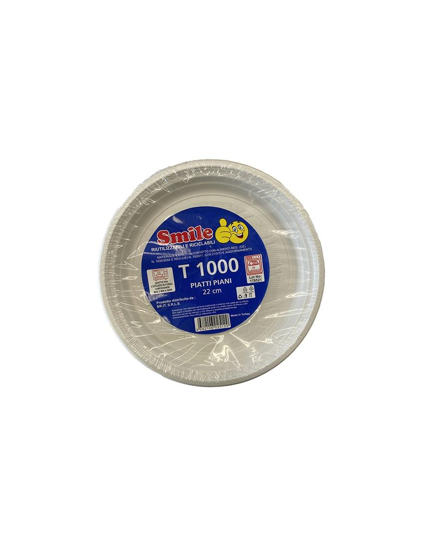 SMILE DINNER PLATE 520 GRAMS 26 PIECES