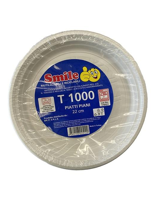 SMILE DINNER PLATE 520 GRAMS 26 PIECES