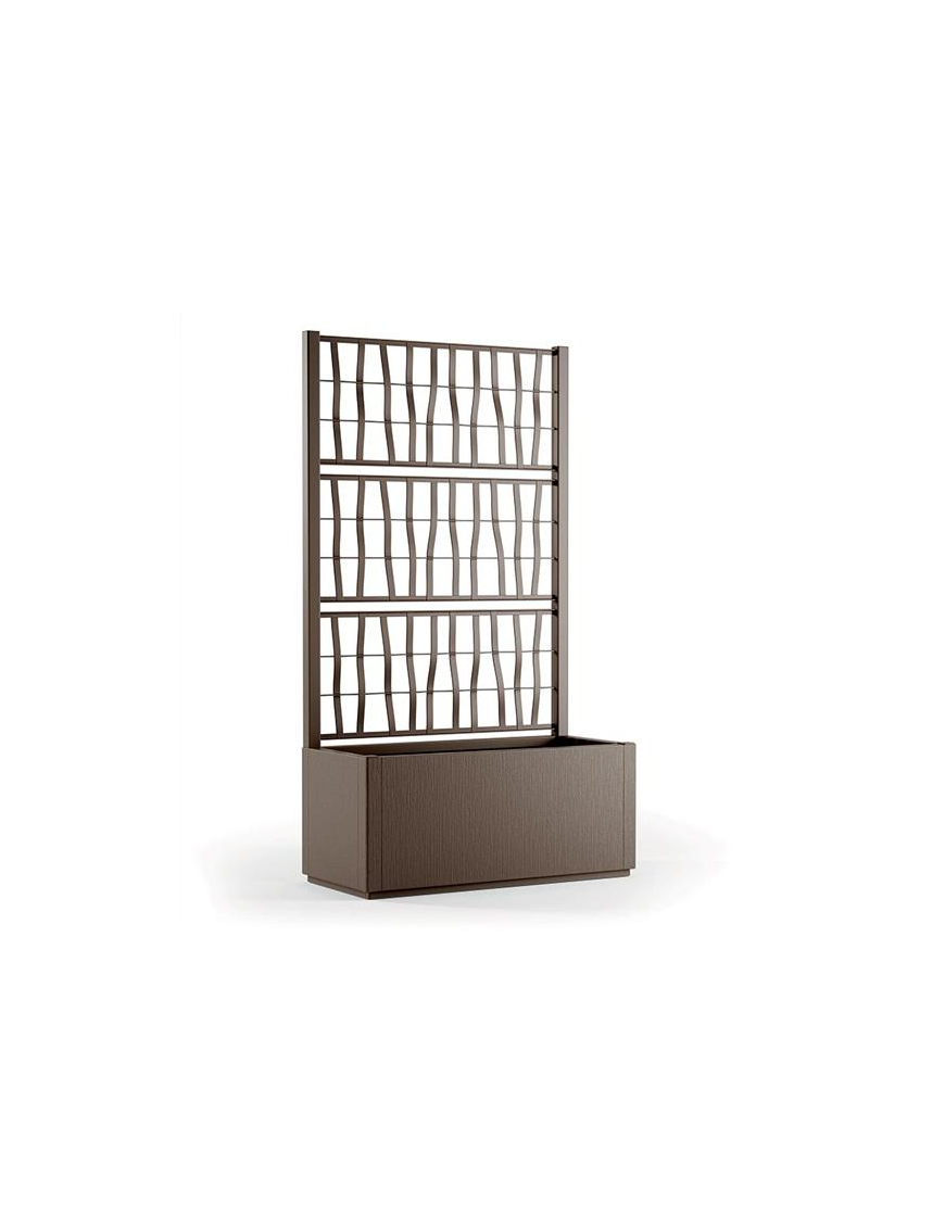 FIORIERA ETHICA 80cm CON SPALLIERA TORTORA