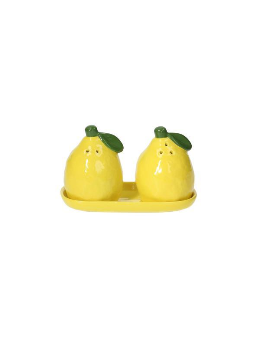 LEMON SALT-PEPPER SET 3 pieces
