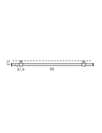MONTI BARRA+KIT MONTAGGIO 90 CENTIMETRI