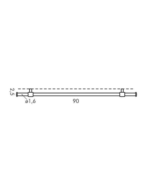 MONTI BARRA+KIT MONTAGGIO 90 CENTIMETRI