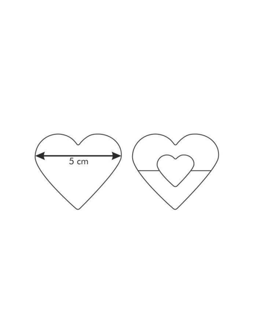 DELICIA HEART CUTTER 5.5 CENTIMETERS