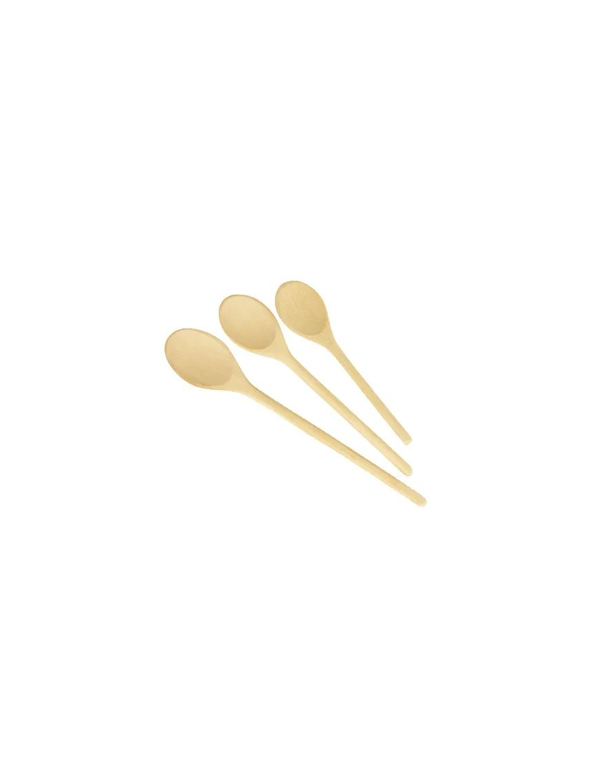 WOODY OVAL SPOONS SET OF 3 PIECES