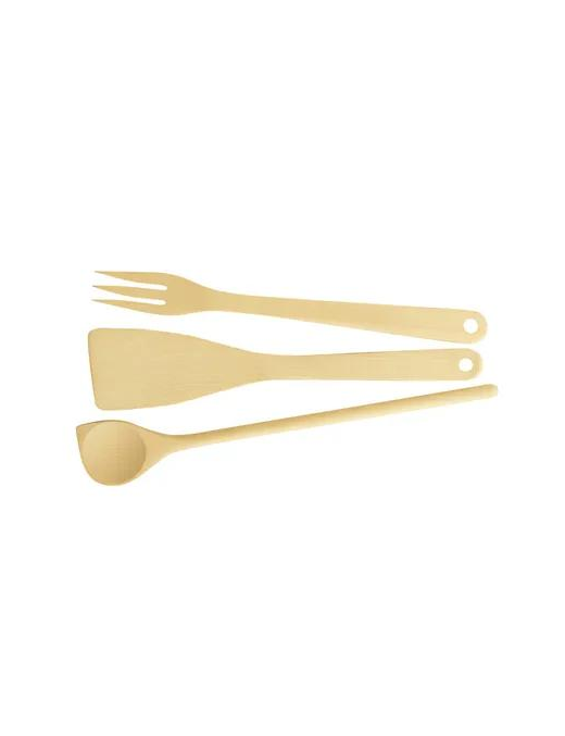 WOODY: SPOON + SPOKE + FORK SET OF 3 PIECES