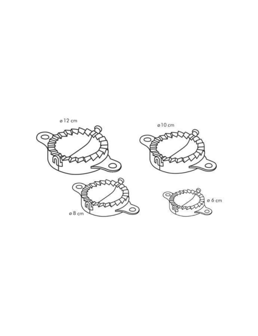 DELICIA FORME PANZEROTTI SET 4 PIECES